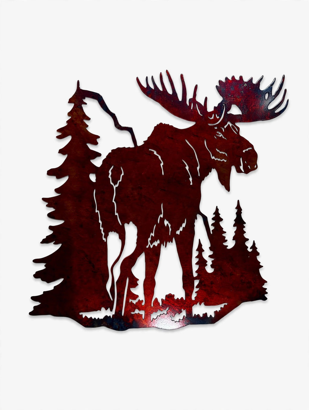 Wildlife Moose Facing Right Metal Sign