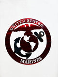Patriotic Marines Metal Sign 16in